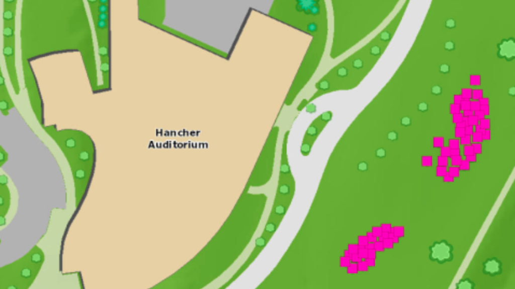 Hancher Auditorium Tree Map