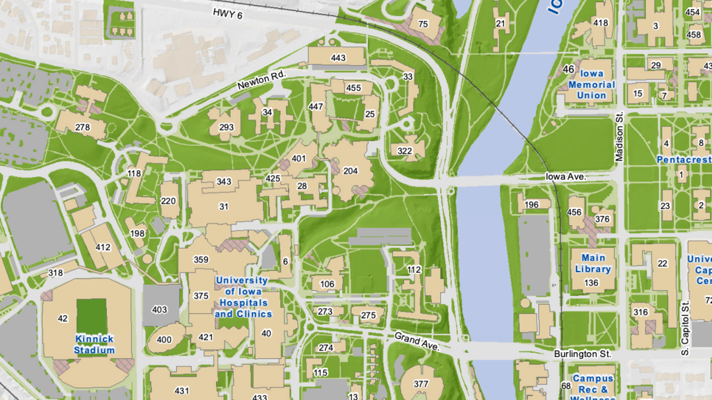 Hawkeye Campus Map