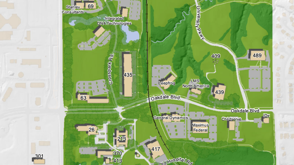 UI Research Park Map